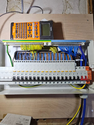 Neatly labelled distribution board